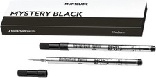 Montblanc Rollerball Pen Refills Black Medium Pt New In Box 128231 2 Refills
