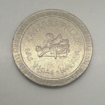 Caesars Palace Casino - $1 Slot Token Las Vegas Nevada - Franklin Mint - 1979