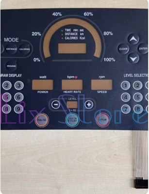 Treadmill film keys touch keys instrument panel operation keypad film face #ff