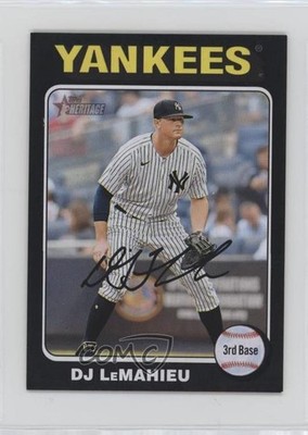 2024 Heritage Mini Black Border 46/50 DJ LeMahieu (White Above Card Number) qf6