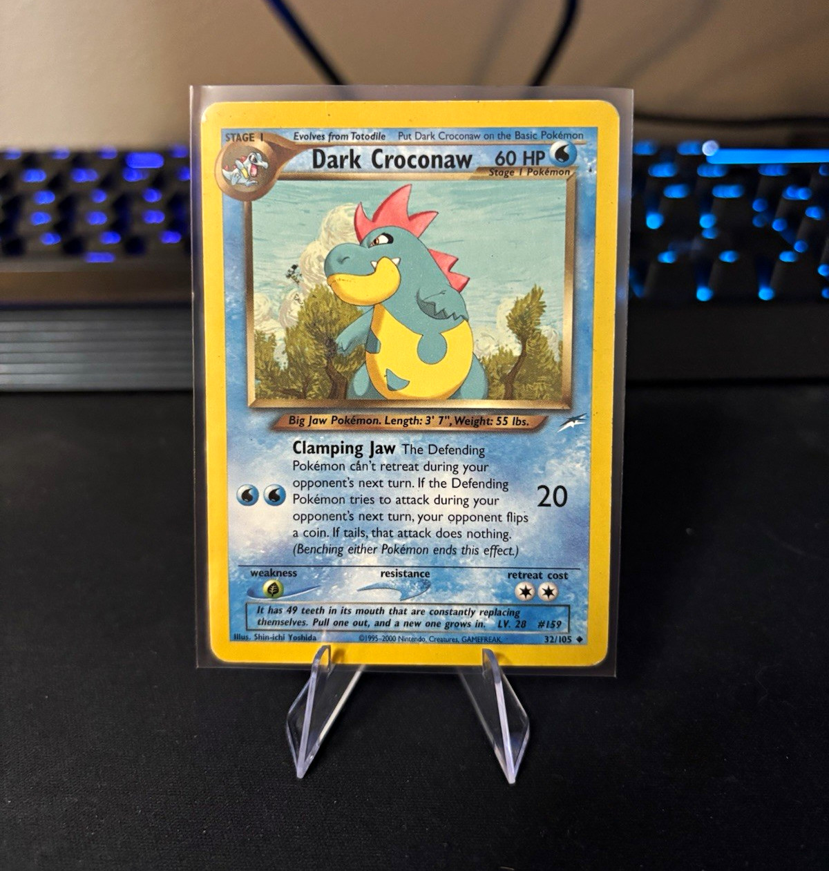 WOTC Dark Croconaw 32/105 Neo Destiny English Unlimited Regular Uncommon