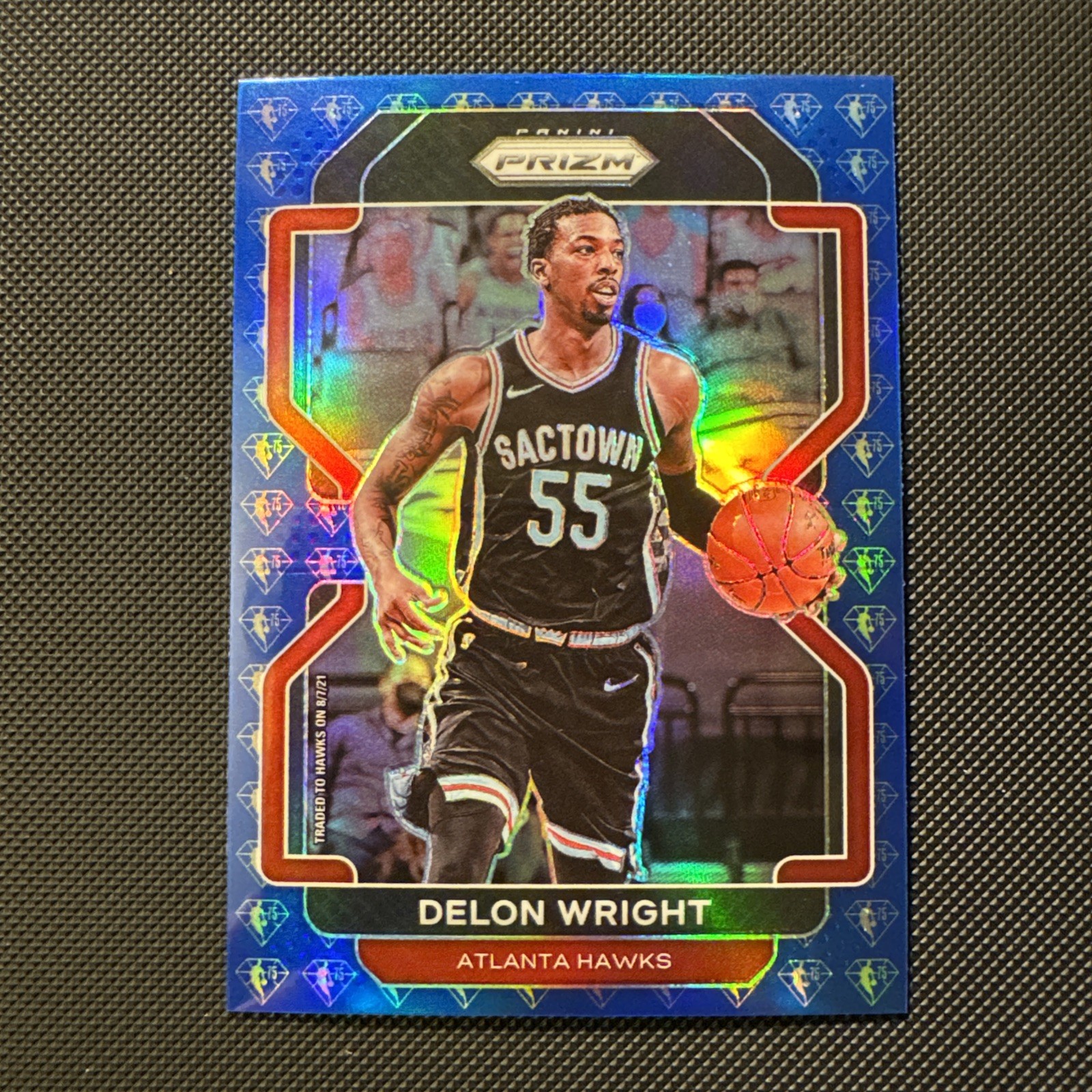 2021-22 Panini Prizm - Delon Wright #57 Nba 75th Anniversary Prizm