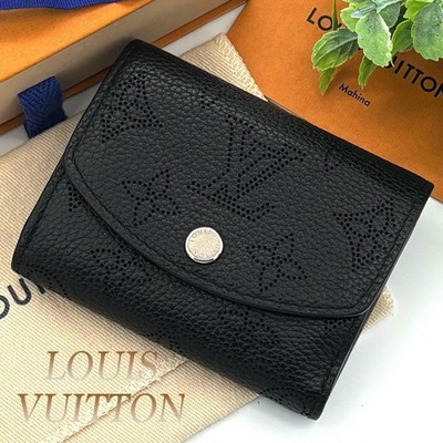 Louis Vuitton Mahina Portefeuille Iris XS Tri-Fold Wallet Black