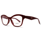 Prada PR 29RVF UAN1O1 54 Opal Bordeaux Red Womens Optical RX Eyeglasses Frame