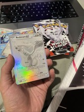 Reshiram ex 173/086 Sv: White Flare Holo FULL ART MONOCHROME WHITE NM SIR IR