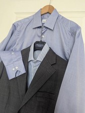 Bespoke FIELDING NICHOLSON Blazer 2 Shirts Size 38 Made in England Military