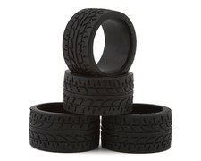 Kyosho Mini-Z MR-03/MR-04 Racing Radial Tires Wide Set 4 2X Black KYOMZT103-2X