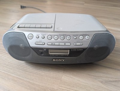 Sony CFD-S05 Boombox CD Radio Cassette Player Recorder Portable With Cord Tested