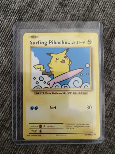 Pokémon Pikachu TCG Surfing Evolutions Card 111/108 Regular Secret