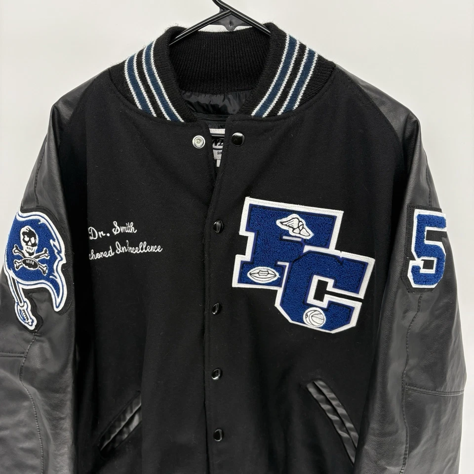 Neff FC High School Letterman Jacket Wool Varsity Bomber Academia Prep Men XXL - Image 2 of 4
