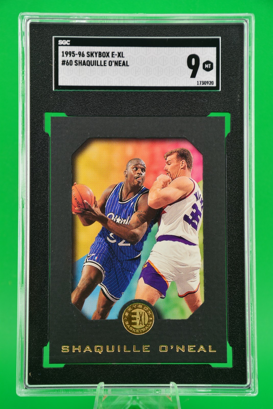 1995-96 SkyBox E-XL #60 Shaquille O'Neal Orlando Magic HOF SGC 9