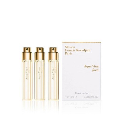 Maison Francis Kurkdjian Aqua Vitae Forte EDP Travel Spray Refill 3 x 11ml New