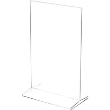 Plymor Clear Acrylic Sign Display / Literature Holder Bottom-Load 7" W x 11" H