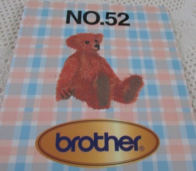 Brother Bernina Bernette #52 Emb Designs Card TEDDY BEARS w/Templates Complete