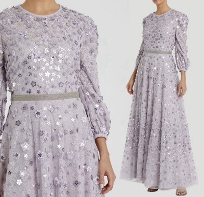 sachin and babi light blue dress Mac duggal illusion long