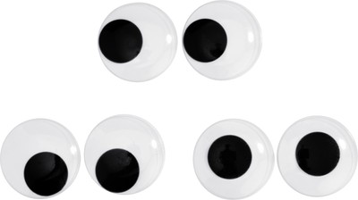 VBS Wackelaugen Maxi 6 Stück - Kulleraugen Bastelaugen Augen zum Basteln