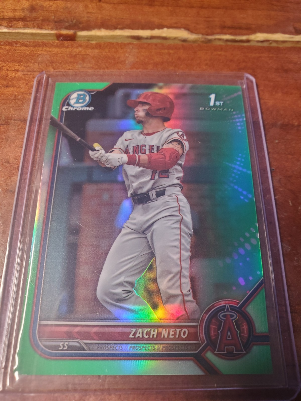 2023 BOWMAN CHROME GREEN REFRACTOR ROOKIE ZACH NETO RC /99