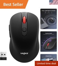 Portable Wireless Mouse for Laptop Desktop - Ergonomic Design, 24- Use