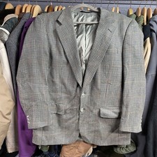 Vtg Burberrys Wool Blazer Mens M Brown Suit Jacket Auth Burberry Old Money