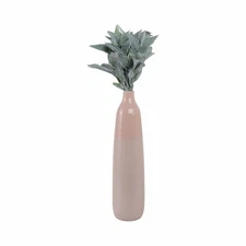 Modern Ceramic Stoneware Vase - Tall -Tone Decorative Flower Holder for Home,...