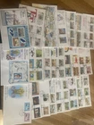 GB Isle of Man 21 different FDC covers incl 3 blocks
