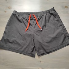 Solfire Peloton Shorts Men's XL Gray Lined Elastic Waist Active Logo Pockets