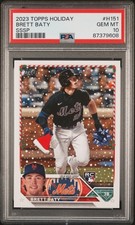 Brett Baty 2023 Topps Holiday Sssp RC #H151 PSA 10