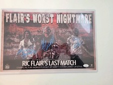 Jeff Jarrett Jay Lethal Signed Autographed 11x17 Ric Flair Last Match Photo JSA 