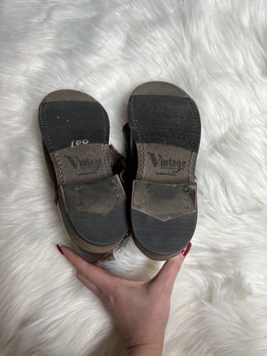 $300 BOTAS DE EMPRESA DE ZAPATOS DE COLECCIÓN 7 CUERO MARRÓN MOTO NUEVAS NORDSTROM - Imagen 9 de 12