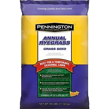 Pennington Annual Ryegrass Retail Bag to Overseed Warm Season Grasses, 25 lb