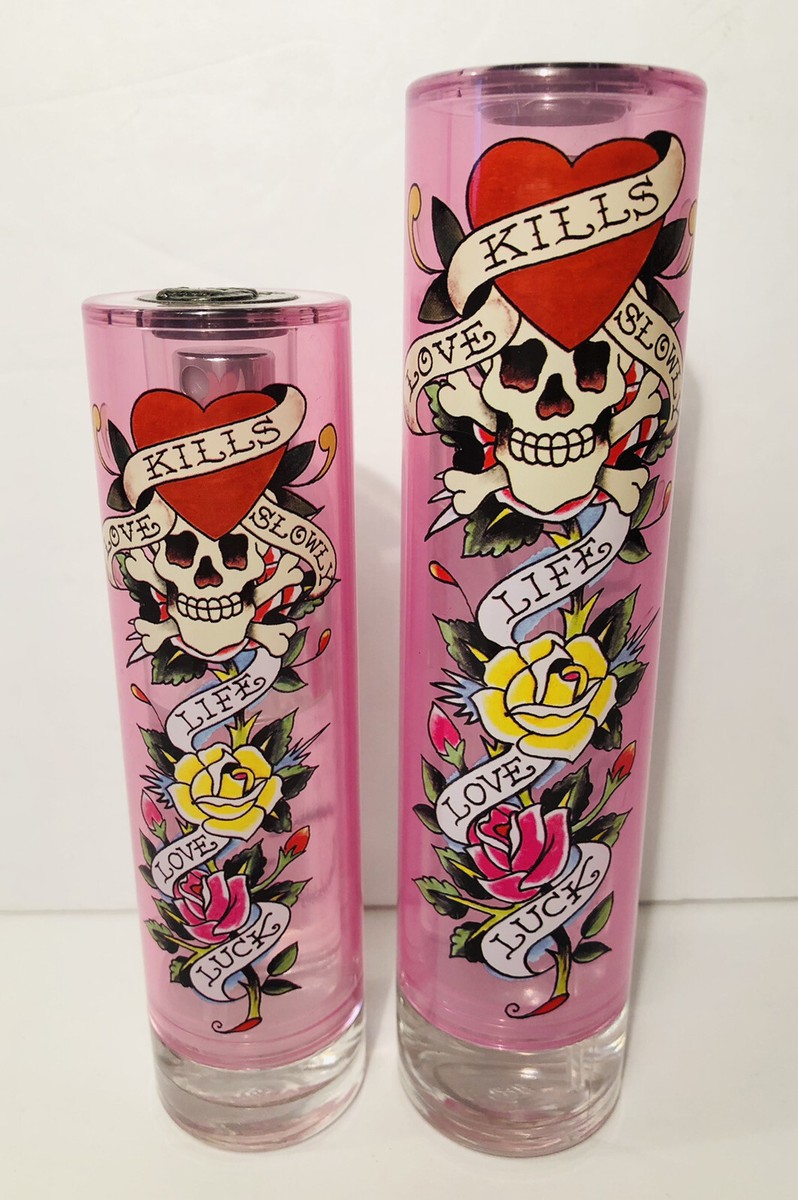 Ed Hardy Eau De Parfum Love Kills Slowly 1.7oz 80% Full, 1oz 70