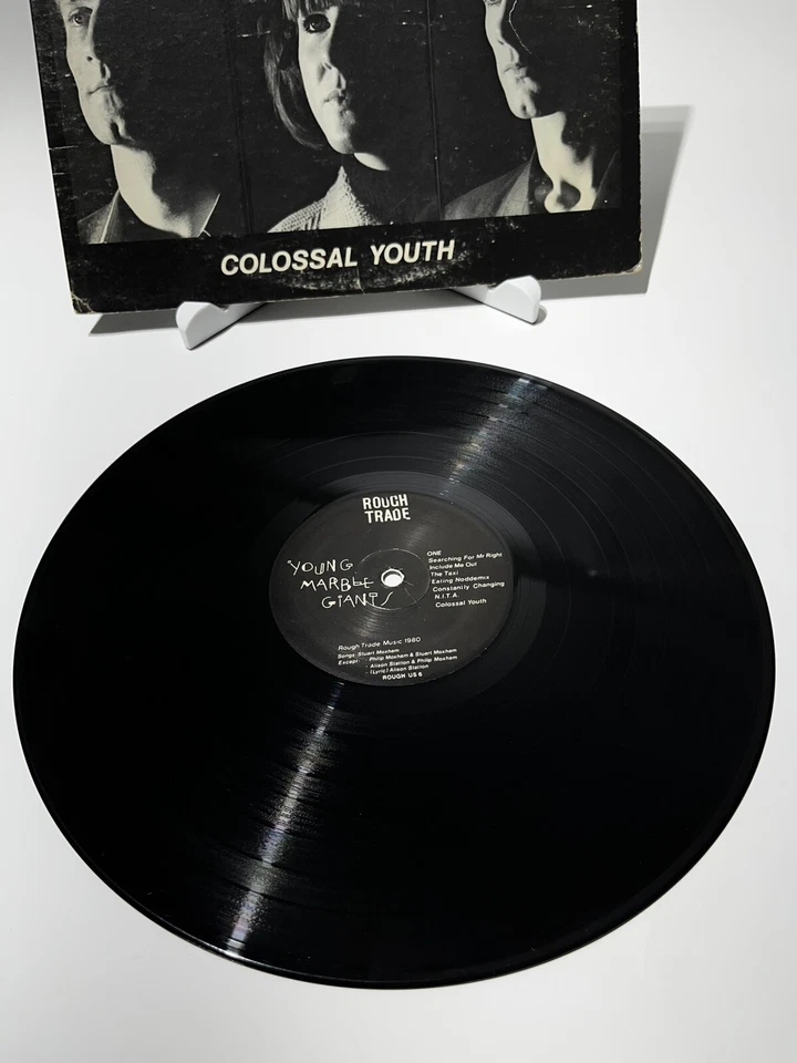 US PRESSING Young Marble Giants "Colossal Youth" 1980 vinyl VG+ Rough US 6 - Image 4 of 4