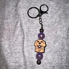 Handmade Beaded Keychain, Purse Charm, Zipper Pull