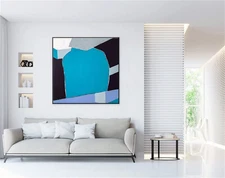 Abstract Painting  Wall Art Acrylic Canvas Painting Minimal Expressionism