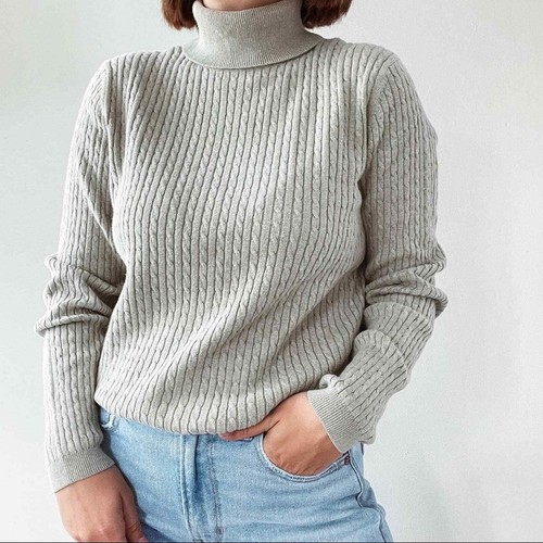 VINTAGE | Sage Green Cable Knit 