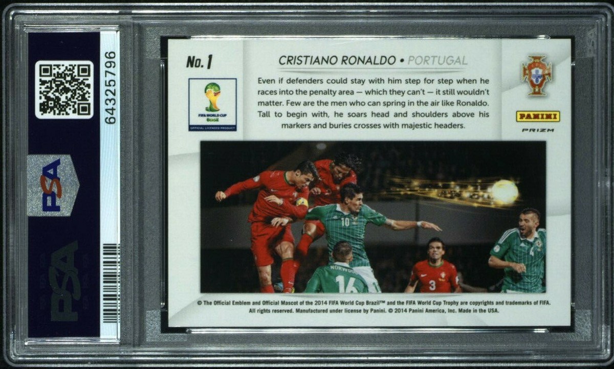 Cristiano Ronaldo 2014 Panini Prizm World Cup Aerial Assault Blue