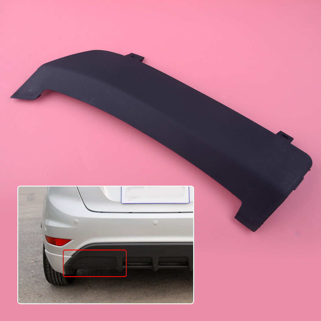 Rear Bumper Tow Eye Hook Cover Cap Fit for Ford Fiesta MK7 8A6117K922