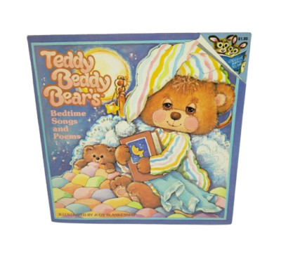 VINTAGE 1984 TEDDY BEDDY BEARS BEAR BEDTIME SONGS AND POEMS