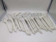 Lot of 24 Mix Wood Wooden Coat Suit Jacket Hangers Metal Swivel Hooks Heavy Duty