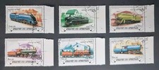 Afghanistan 1998 Trains/Railways/Steam Engines/Locomotives/Transport  6v x 6