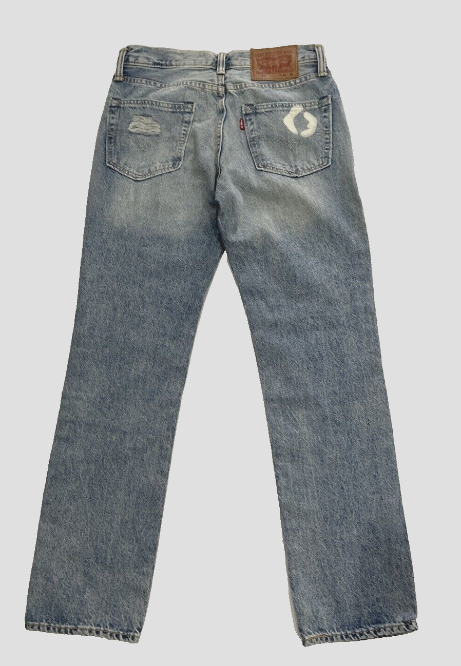 Levi's Limited Men's Ripped 511 Slim Fit Patch Jeans - 30 x 30 - Rare image 3