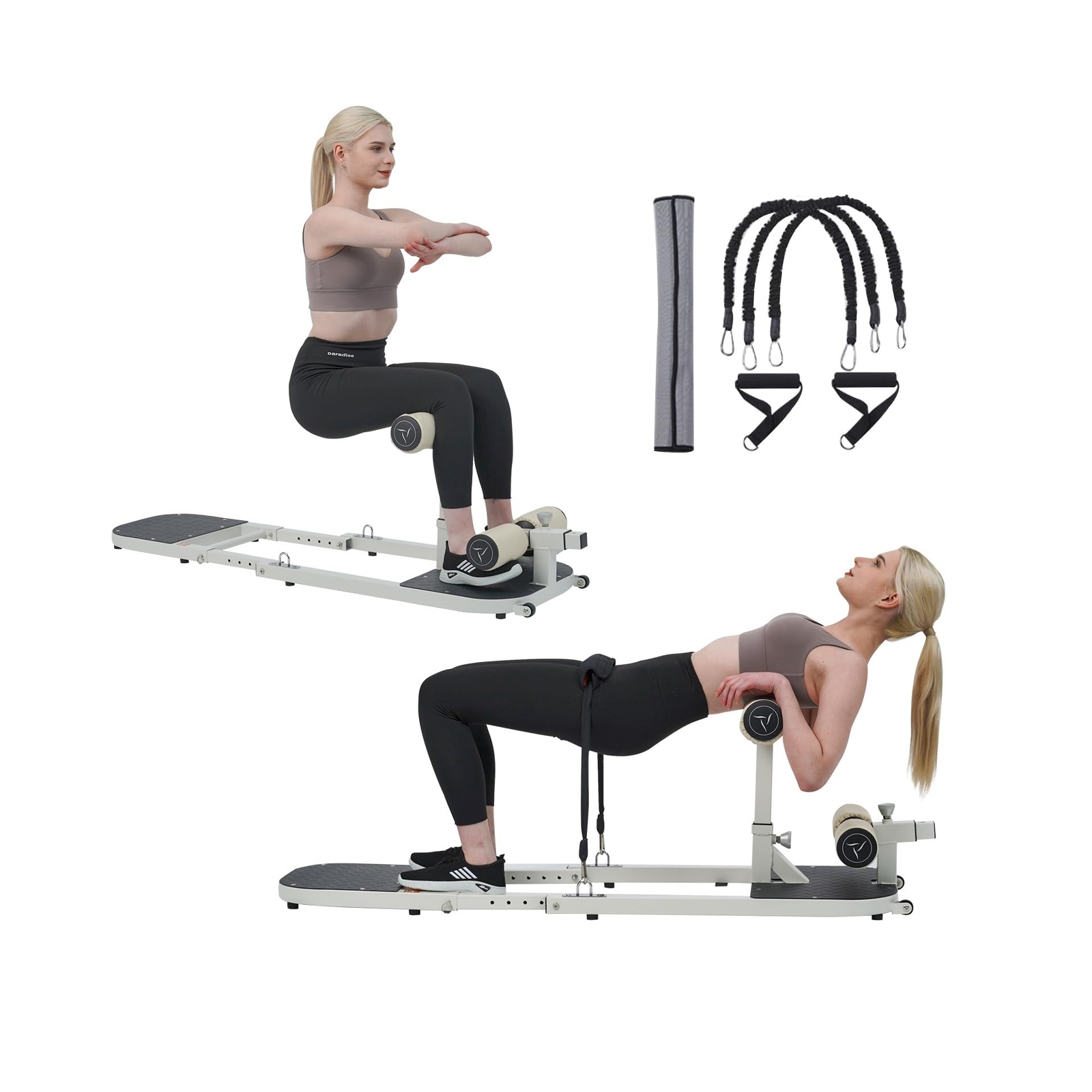 Hip Abduction Resistance Band Hip Thrusts At Home Leg Hip