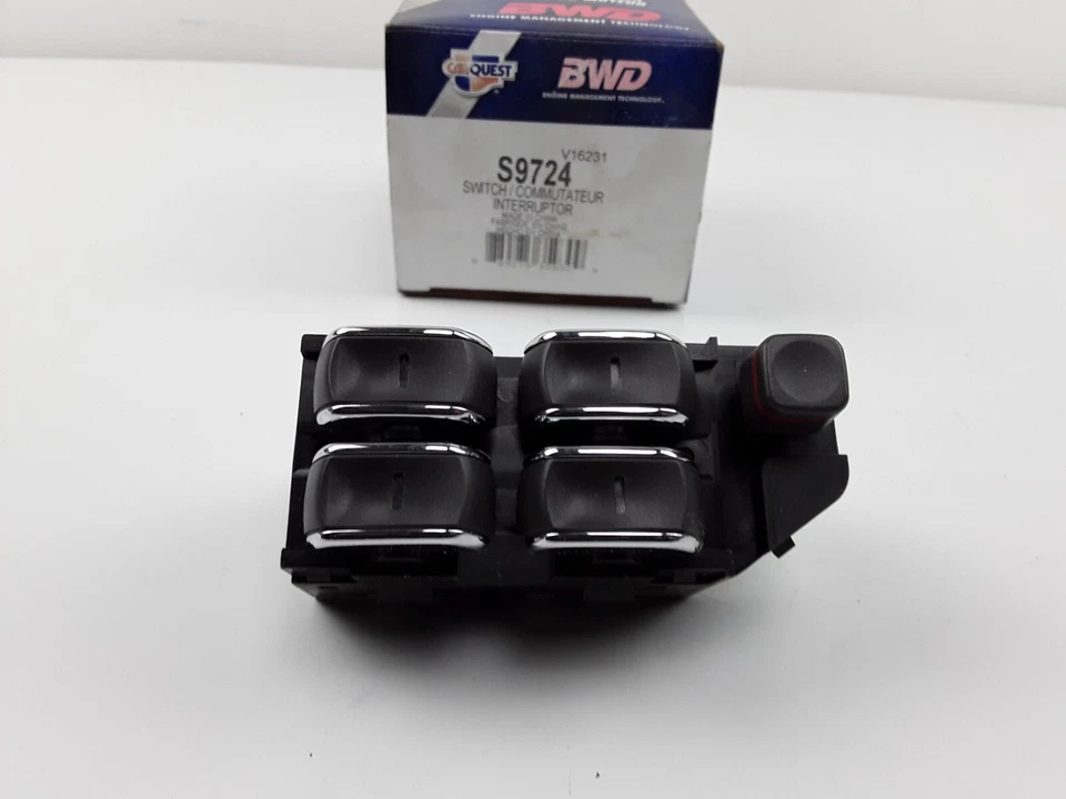 Power Window Switch Left Driver Side Front For Cadillac DeVille 1997 1998 1999 - Image 2 of 4