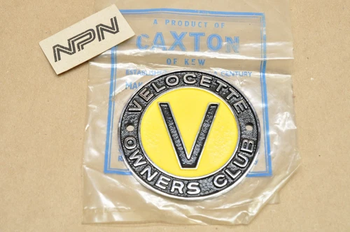 Velocette Owners Club Badge Emblem Clubman Venom Viper MAC MSS Thruxton Vtg