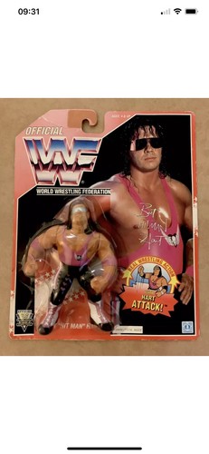 Wwf Hasbro Bret Hart Was MOC PLEASE READ...