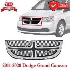 Bumper Grille For Dodge Grand Caravan 2011-2020 Front Grille Upper Chrome
