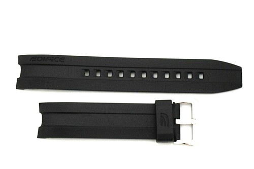 CORREA RELOJ CASIO ORIGINAL 10440282 CORREA RESINA NEGRA EFM502 - Imagen 4 de 4