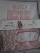 LADIES SLEEP WEAR.. TWO PIECE PJ SET. W/ SOCKS  EYE MASK..SIZE  LARGE  12-14