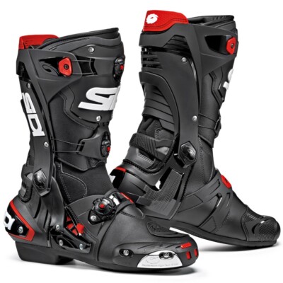Sidi Rex Street Motorcycle Boots Black/Black Size 45 Euro / 11 US