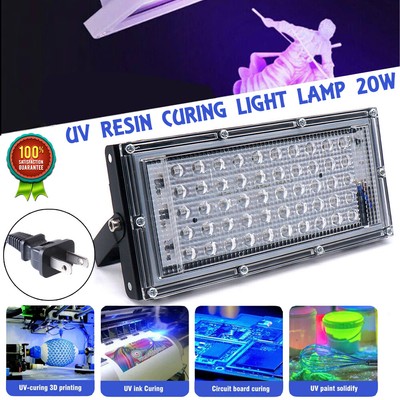 UV Resin Curing Light Lamp 20W for SLA Printer Accessory 395nm UV LED Lights